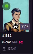 MadLads NFT: Bought 137 SOL, Listed at 8.7 SOL