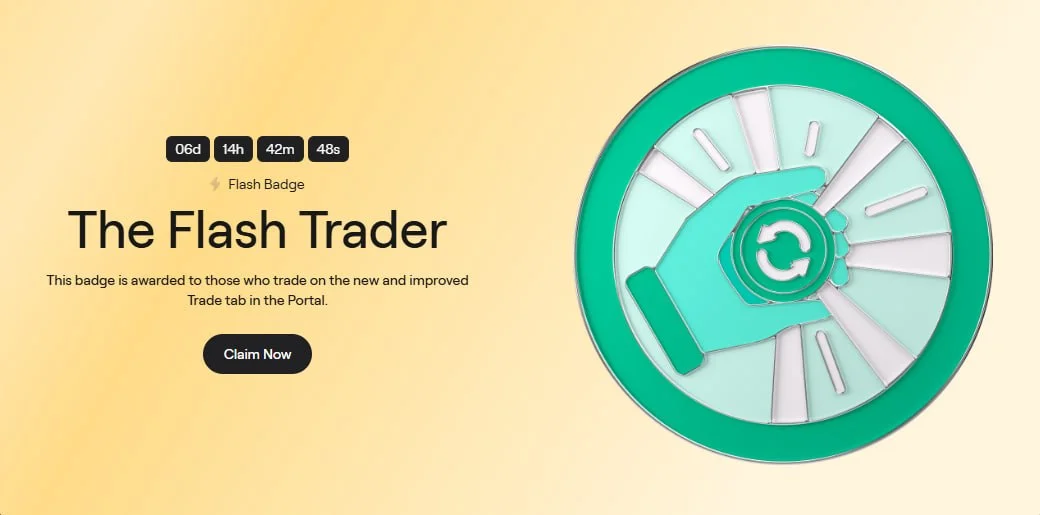 Abstract Flash Trader Badge: Free NFT in 1 Minute