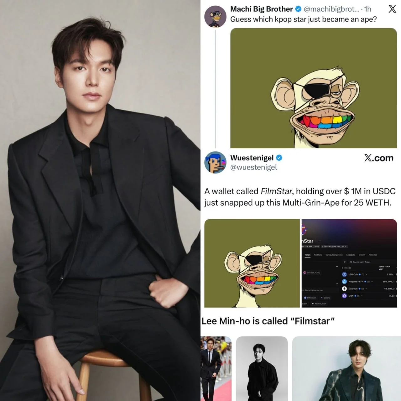 Is Actor Lee Min-ho Buying BAYC NFTs?