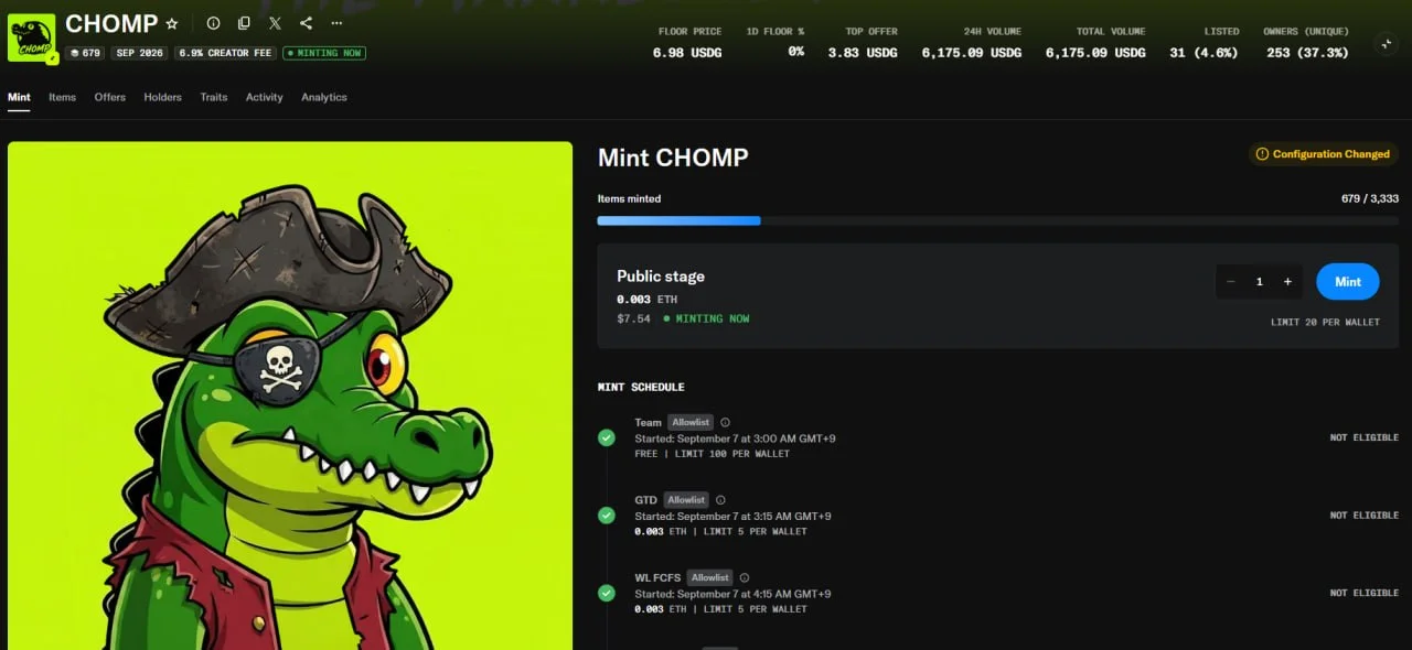 Chomp NFT Rug Pull: Robinhood Airdrop Scam Exposed